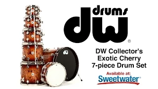 DW Collector's Exotic Cherry 7-piece Drum Set Review by Sweetwater