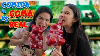 COMIDA REAL VS COMIDA DE GOMA 2021 | AnaNana TOYS