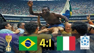 1970 World Cup final * Brazil Vs Italy *