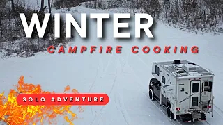 "Unbelievable Campfire Cooking: Pizza Over Open Flames