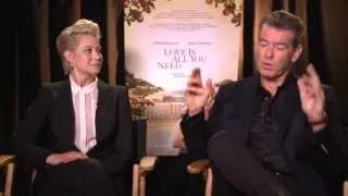 Interview with Pierce Brosnan and Trine Dyrholm - Love Is All You Need - Just Seen It