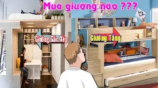 So Sánh Giường Tầng Và Giường Gác Xép : Xem Xong Chẳng Biết Mua Giường Nào???