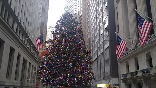 New York Stock Exchange's Dazzling Christmas Tree