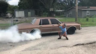 1982 Chevy caprice burnout for Bert Reynolds rip