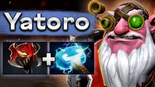 Яторо на керри Снайпере! - Yatoro Sniper 7.35 DOTA 2