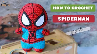 #275 | Spiderman Hero Free Crochet Tutorial (3/3) | Amigurumi Super Heroes Tutorial | @AmiSaigon