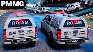 CONFRONTO + PERSEGUIÇÃO ROTAM⚡ PMMG  | GTA 5 POLICIAL