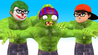 Scary Teacher 3D - Giant Zombie Attack Nickhulk And Tani Family Animation Happy Ending Story