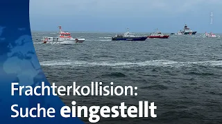 Nach Frachterkollision in der Nordsee: Suche nach Überlebenden eingestellt