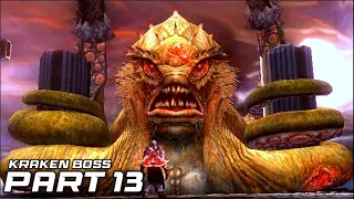 GOD OF WAR 2 REMASTERED WALKTHROUGH GAMEPLAY PART 13 KRAKEN BOSS FIGHT