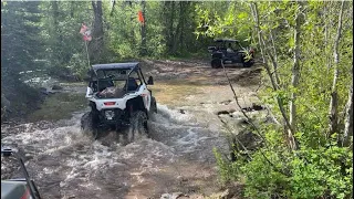 First time taking the Polaris RZR 200 out on the trail…can it make through all the mud
