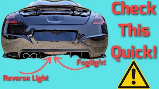 How to Change & Upgrade your foglight & reverse lights on a Peugeot RCZ.
