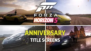 Forza Horizon 5: 10 Year Anniversary Title Screens (FH1/2/3/4) (Available on Wallpaper Engine!)