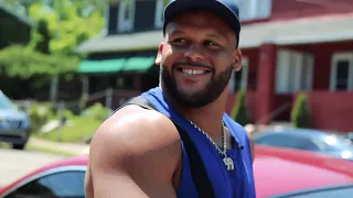 Aaron Donald Gets Bentley Washed // Dungeon Workout with 4 Star Recruit Elliot Donald