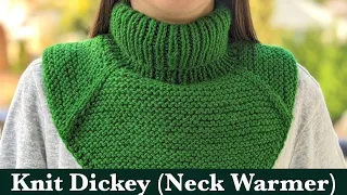 Winter Knit Dickey (Neck Warmer) Tutorial
