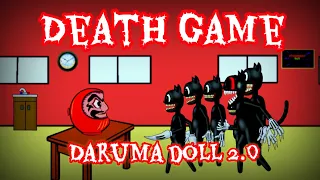 Daruma doll vs cartoon cats|daruma san ga koronda,death game|as the gods will|drawing cartoon 2