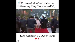 الأميرة لالة أم كلثوم تلقي التحية على ملك الأردن.#shorts #shortsvideo #maroc