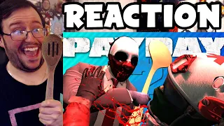 Gor's "CLOWNS ROBBING BANKS WITH SPOONS | Payday 2 by TheRussianBadger" REACTION