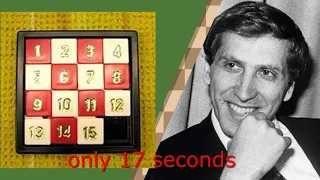 Bobby Fischer Classics | Fischer solves a 15 puzzle in 17 seconds on Carson Tonight Show |11/08/1972