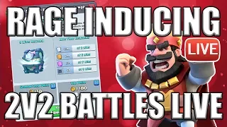 2V2 DOUBLE ELIXIR DRAFT CHALLENGE Clash Royale Free Legendary Chest Hunt! Can We Do It or Do We Rage