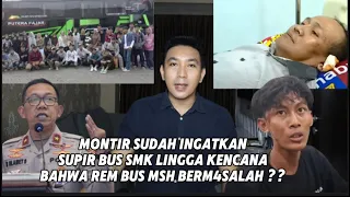 SANG MONTIR SUDAH INGATKAN SUPIR BUS SMK DEPOK BAHWA REM NYA MSH BERM4S4LAH SAAT DIPERBAIKI  ??