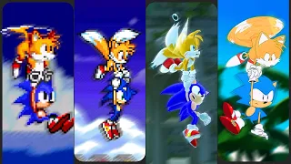 Tails Lifting Sonic Evolution