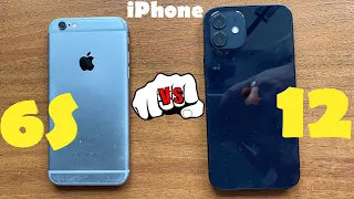 iPhone 6S vs iPhone 12 - тест на производительность. iPhone 6S - speed test