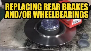 How to replace the rear diskbrakes and/or bearings on your Megane Grandtour III II and other.