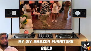 Watch as I turn an Amazon desk into DJ furniture plus some Jersey club dancing