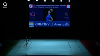 Anastasiia KURASHVILI (UKR) - 2021 Aerobics Europeans, Individual Women final