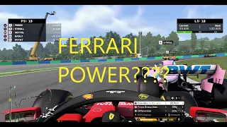 F1 2020 Hungarian Grand Prix 25% Race Sebastian Vettel Gameplay