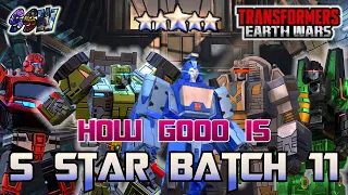 How good is 5 star batch 11? Is it worth pulling from? Best batch yet?Transformers Earth Wars