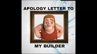 Apology letter to my builder