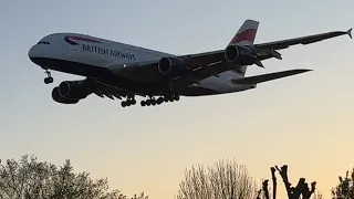 8 Monsters of the sky A380’s 6am within minutes of each other landing London Heathrow