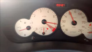 Peugeot 206 s16 acceleration 0-100 km/h