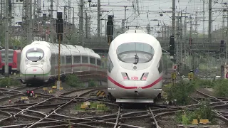 Frankfurt Main Station - ICE, IC, international and regional trains of Germany