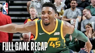 NETS vs JAZZ | Donovan Mitchell & Rudy Gobert Lift Utah Past Brooklyn | March 16, 2019