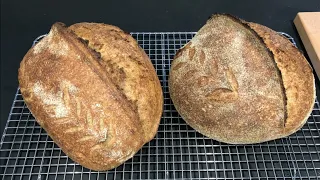 100% Whole Wheat Sourdough Bread