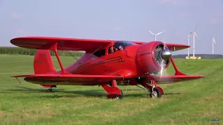 Beechcraft Model 17 Staggerwing Flight Demonstration