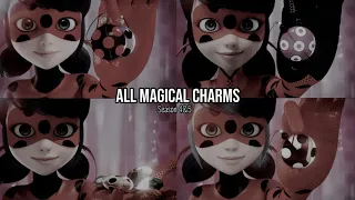 Everytime someone received a magical charm from ladybug (season 4 & 5)