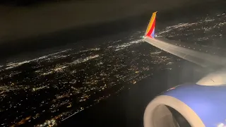 Southwest Boeing 737-800 Night Takeoff Portland Intl. (KPDX)