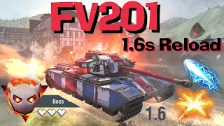 WOT Blitz Big Boss FV201 (A45) || Only 1.6s Reload!