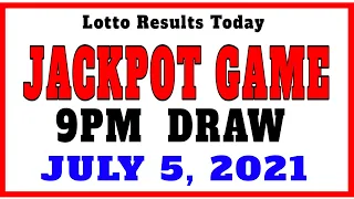 Lotto Results Today 9pm draw July 5, 2021 major game jackpot game