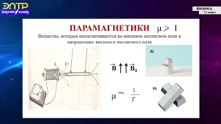 11-класс| Физика |  Магнитные свойства вещества