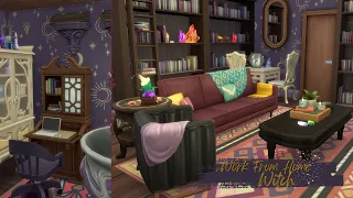 Work From Home Witch 🔮✨ // Midnight in Del Sol Valley // The Sims 4 Apartment Speed Build