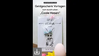 Kreative Geldgeschenke zu Ostern: Das 'Coole Hasen' PDF Tutorial