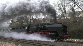 "Brutale" Bergfahrt einer Dampflok