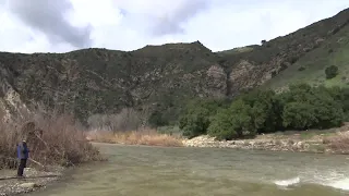 Waterfalls and gushing rivers flow after recent rains