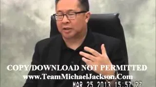 Marty Hom video depo Michael Jackson wrongful death trial