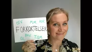 Video 150 Forkortelser på norsk. Hva betyr M.M.? OSV.? T.O.M?